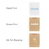 A large, brown paper bag with a fabric flat handle, featuring various printed designs and a logo.