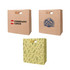 A brown kraft paper bag in three designs, featuring handles and various printed logos and patterns.