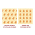 A kraft paper sheet featuring a light yellow background with repeated patterns and a logo, showcasing different logo placements.