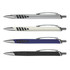A set of four B-52 pens in silver, cream, blue, and black, featuring a logo on each pen.