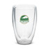 A double wall glass with a logo featuring "Burton Golf Club." The glass has a clear design and a capacity of 410ml.