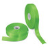 A roll of vibrant green personalised ribbon, measuring 50mm, with a second smaller roll beside it.