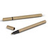 A Kraft Paper Pen set featuring two pens with black accents and a natural kraft paper finish.
