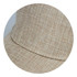 A beige cap with a textured woven design, featuring a curved brim and an integrated logo.