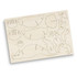 A wooden model kit featuring intricately cut pieces to assemble a triceratops, showcasing a natural light wood colour.