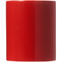 A ceramic mug in vibrant red, presented in a folded box, featuring a smooth, glossy finish.