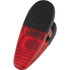 A magnetic memo holder in red and black, designed for holding documents securely. Features a logo.