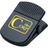A black Jumbo Magnetic Memo Holder/Clip with a textured grip and a logo on the front.