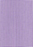 A purple and white gingham patterned fabric, suitable for a men's short sleeve button-up shirt. Features a logo.