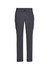 Men's straight leg scrub pants in dark grey, featuring cargo pockets and an adjustable drawstring waist.