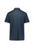 A navy short sleeve polo shirt featuring a classic collar and a branded logo.