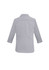A grey women's Jagger 3/4 sleeve button-up shirt with a classic collar and back yoke. It features a logo.