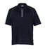 A navy Dri Gear Dimension Polo shirt for men, featuring a half zip and a subtle logo.