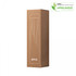 A drink bottle in a brown cardboard box with minimalistic design and a logo. The box is unbranded and eco-friendly.