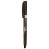 A metal pen in a dark green finish with a gold accent and a cap. It features a logo on the barrel.