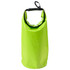 A bright green 2.5L dry bag with a roll-top closure and a clip for secure attachment. It features a branding logo.