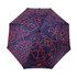 A full-colour corporate umbrella in navy blue with a patterned design and a logo.