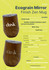 A drink bottle featuring a wooden finish, double-walled stainless steel, and a laser-engraved design in dusk colour.
