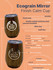 A drink cup with a wooden finish in a Kraft gift box, made from double-walled stainless steel, featuring a logo.