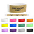 A collection of Tyvek adult wristbands in various colours, featuring a logo and a design element.