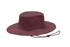 A maroon brushed heavy cotton hat with a wide brim and a drawstring. It features eyelets for ventilation.