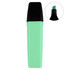 A highlighter with a mint green body and a black cap, featuring a chisel tip for versatile highlighting.