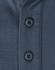 A close-up of a men's sustainable poly/cotton polo shirt in a dark colour, featuring two black buttons at the collar.