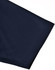 A navy men's sustainable poly/cotton polo shirt featuring a short sleeve design and a logo.