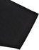 A close-up of a black polo shirt sleeve, featuring contrasting stitching and a small logo.
