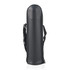 A black, cylindrical carrying case with a zip closure and an adjustable strap.