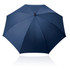 A navy blue 75cm Shelta Strathaven umbrella with a straight handle and a branded logo.
