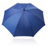 A blue umbrella with a sleek design, measuring 75cm, featuring a central handle and a logo.