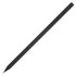 A matte black pencil with a sharpened tip, featuring a simple design.