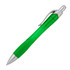A ballpoint pen in a vibrant green colour with a silver clip and tip. It features a textured grip for comfort.