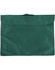 A green satchel with a flap closure and a handle on top. The fabric appears smooth and durable.