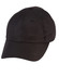 A black athletic mesh cap with a structured design and a logo on the front.