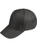 A dark heather cap with a structured design and a curved brim, featuring a logo.