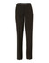 Women's slim leg pants in dark green wool stretch fabric, featuring a flexi waist and a standard waistband.