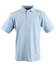 A light blue Men's Longbeach Polo shirt with a classic polo collar and short sleeves, featuring a logo.
