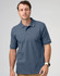 A men's polo shirt in a deep blue colour, featuring short sleeves and a classic collar. It has a logo on the chest.