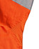An orange work shirt featuring grey mesh panels, designed for safety in a work environment.