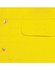 A close-up of a bright yellow, long-sleeve cotton safety shirt featuring snap buttons and a front pocket.