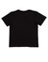 A black fitted stretch tee, featuring short sleeves and a simple design. The back is plain without any logos or embellishments.