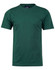 A green men's cotton semi-fitted tee, featuring short sleeves and a crew neckline. It has a logo on the tag.