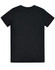 A black men's premium cotton t-shirt with a classic short-sleeve design and a plain back.