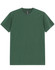A green men's premium cotton tee with a simple crew neck design and short sleeves, featuring a logo.