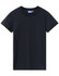 A dark navy t-shirt made from premium cotton with a round neck and short sleeves. Features a logo.