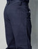 Navy cargo pants featuring knee pads and multiple pockets, with a clear logo on the back.
