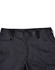Unisex utility stretch cargo work pants in black, featuring a waistband with a button and adjustable straps.