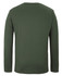 A green long-sleeve T-shirt with a plain back design and a simple logo.